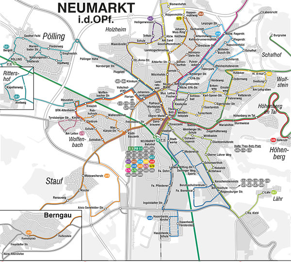 Linienplan Stadtbus - Stadtwerke Neumarkt