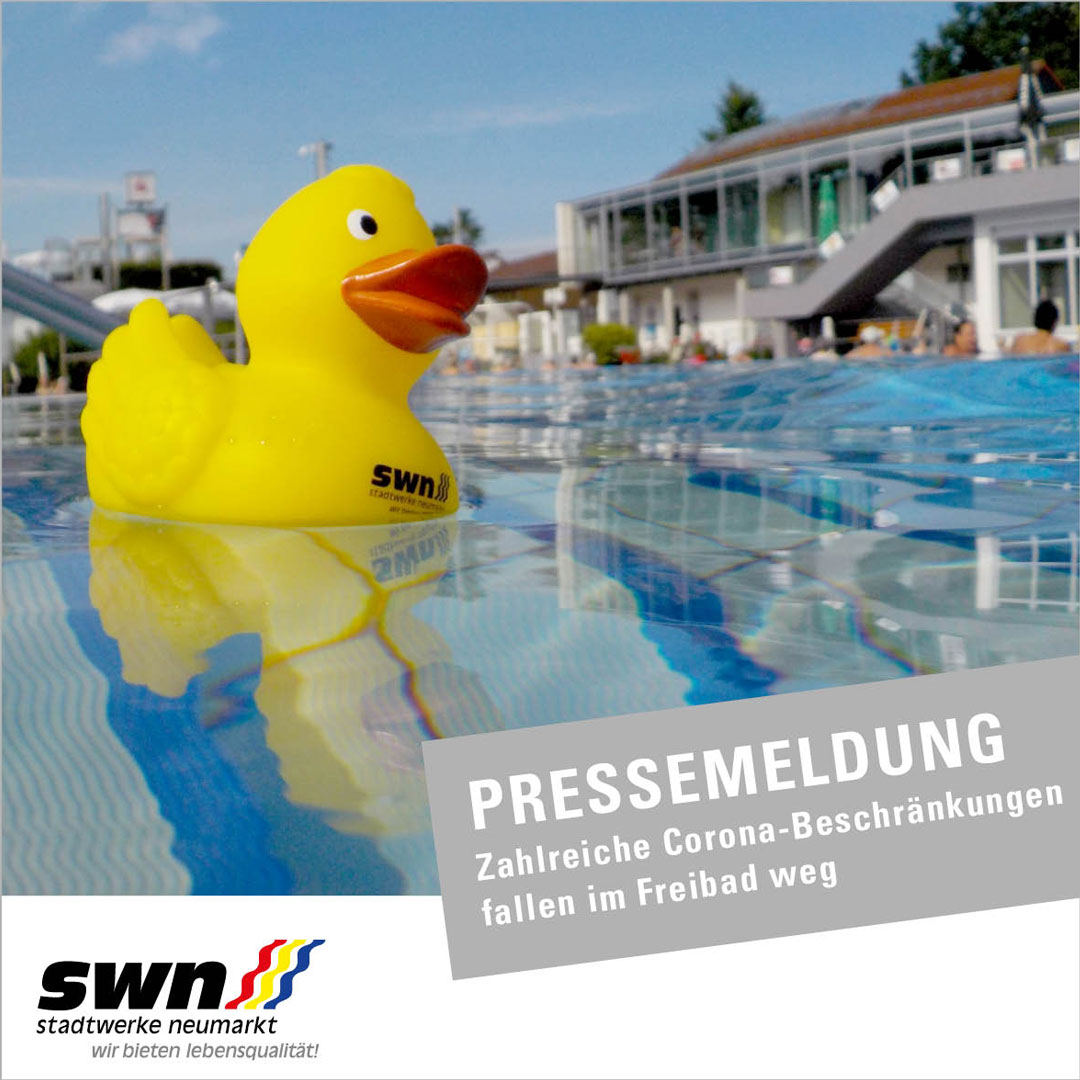 Ente im Freibad - Stadtwerke Neumarkt