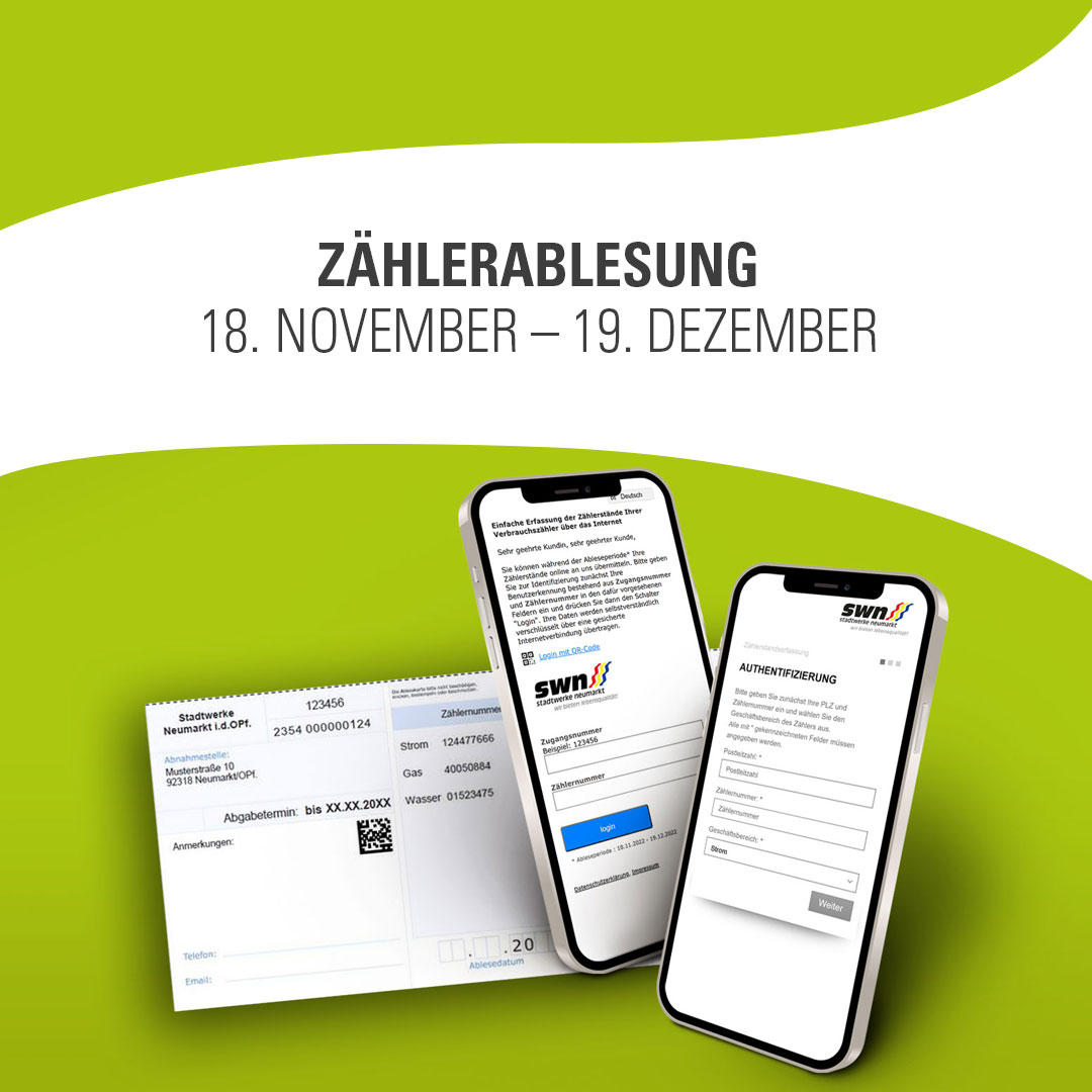 Zählerablesung - Stadtwerke Neumarkt